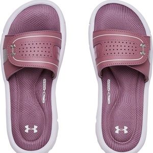Under Armor Pink / Mauve Slides